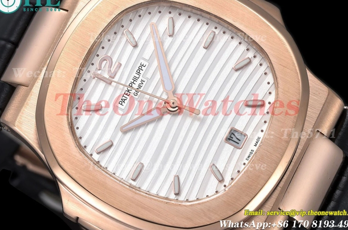 40mm White Dial GDF LE 5711 MY8215 RG Nautilus 0307